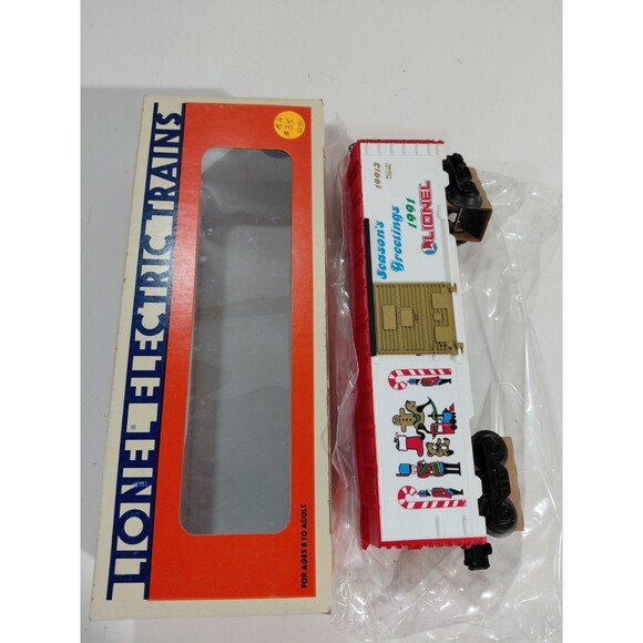 Lionel 6-19913 Train O Gauge Model Railroad 1991 Christmas Boxcar w/Box - Picture 1 of 13